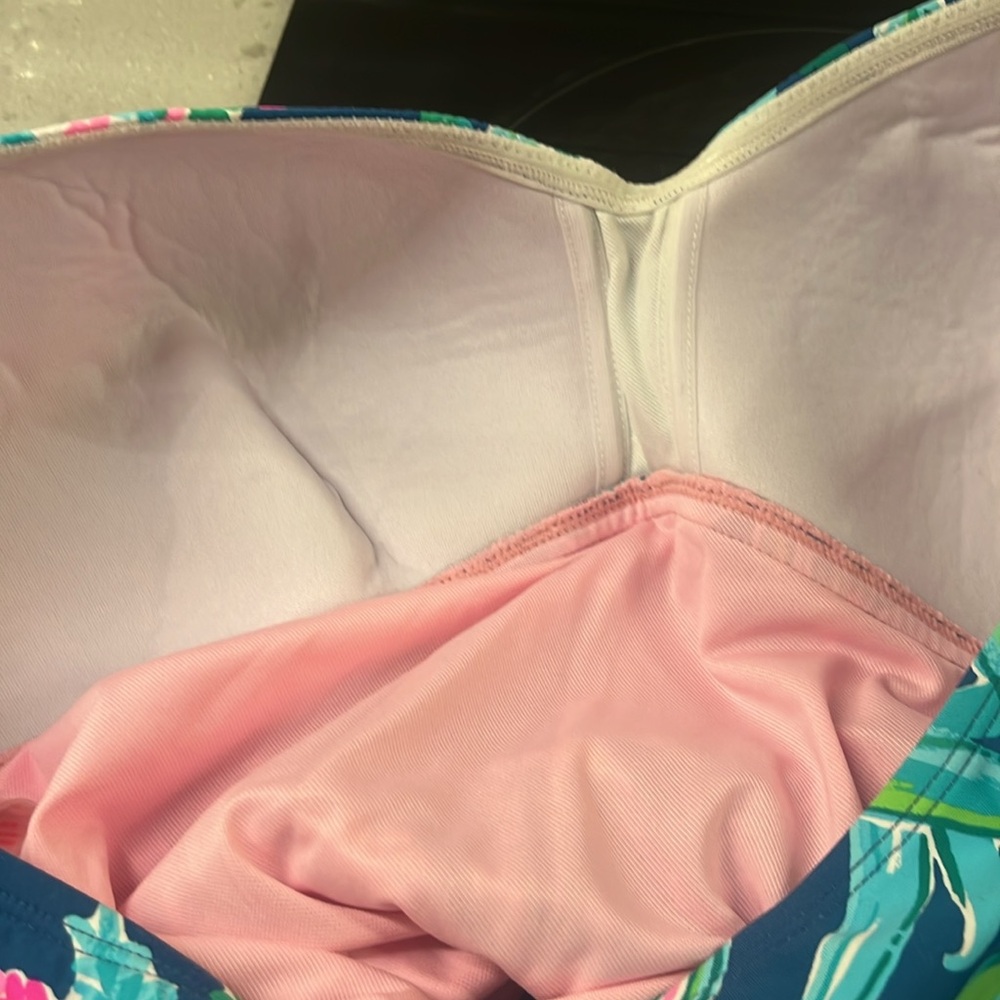 Lilly Pulitzer one piece Flamenco swimsuit in macaw blue sweet escape - Picture 5 of 6